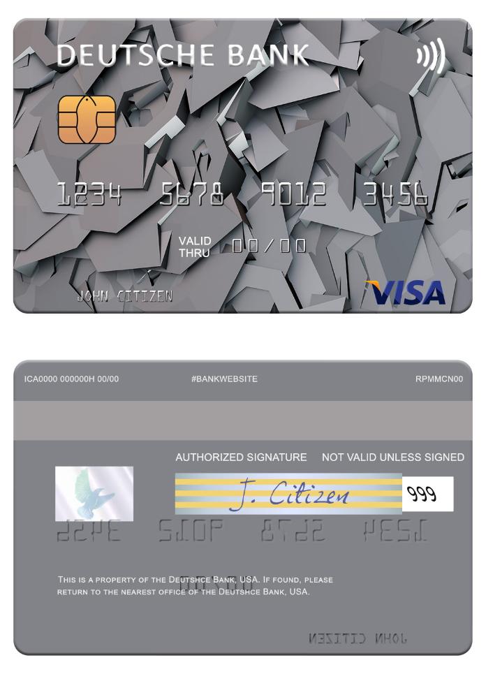USA Deutsche Bank visa card
